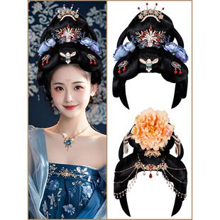 采购产品古风女士全套头饰，皇妃，唐风汉代假发套装，影视剧同款