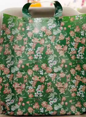 服装店手提袋羽绒棉服塑料袋竖款特厚时尚礼品袋购物袋网红礼品袋