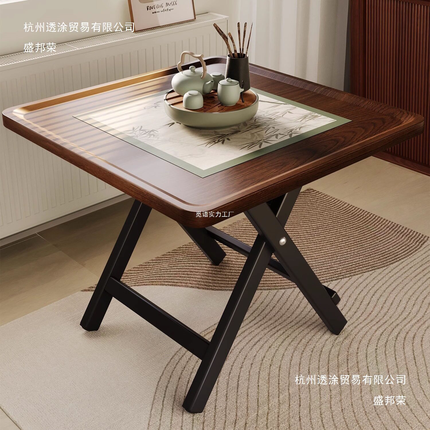 木制折叠桌子餐桌小户型出租屋吃饭桌麻将桌方桌简易写作业学习桌