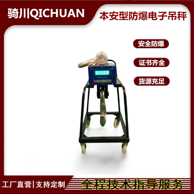 1000kg防爆电子吊秤本安型2吨吊钩称隔爆型3t5t10t15t吊磅