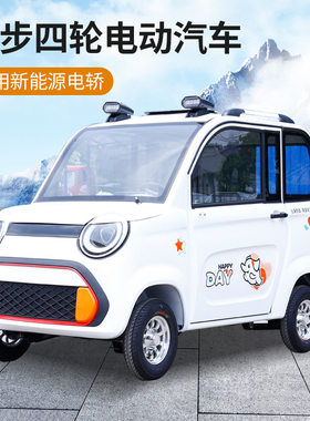 苏客电动双开门小型拉人轿车 低速家用接送孩子全封闭电车厂家直