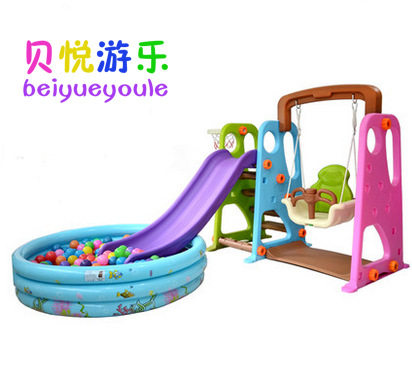 儿童室内小型滑梯秋千多功能秋千滑梯三合一滑梯组合式爬滑