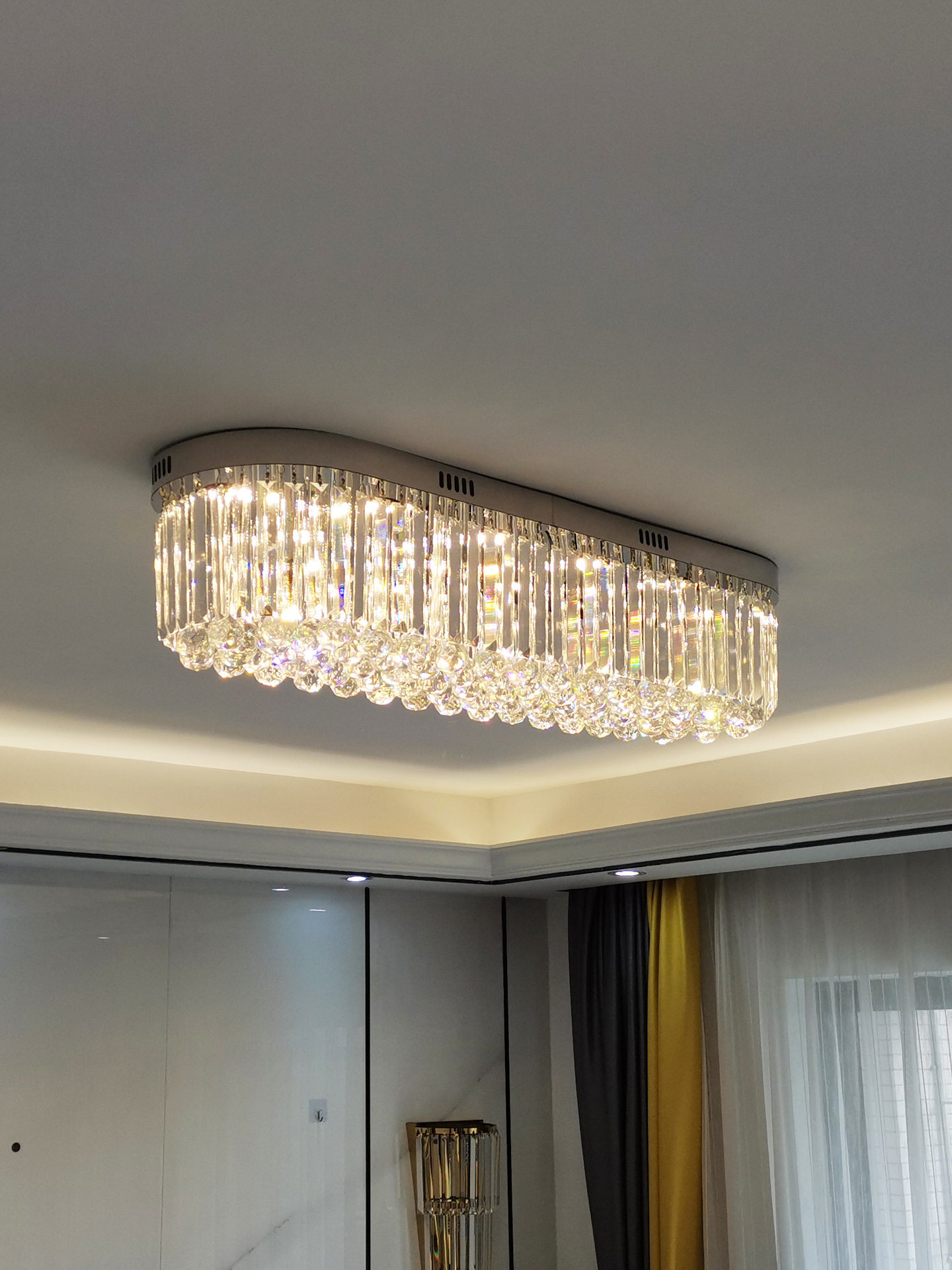 长方形走廊过道灯LED客厅餐厅入户水晶衣帽玄关门厅灯圆吸顶灯具