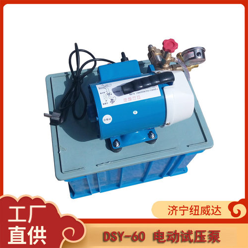 压力测压泵DSY-60电动试压泵 纽威达地暖打压泵 6mpa打压泵