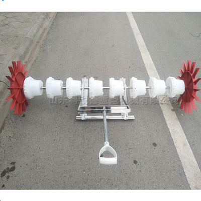 Rice sowing machine 单人手拉水稻播种机 小型不锈钢水稻直播机