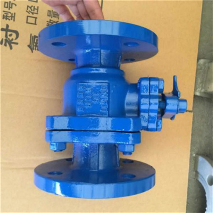 Q41F46-16C DN100法兰衬氟球阀又称氟塑料衬里耐腐阀门