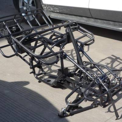 改装四轮车配件沙滩车传动轴型全套车架铁件主体货架摇臂