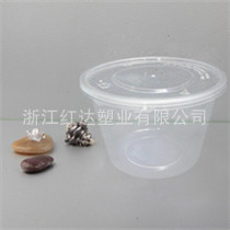 500ml 一次性圆形便当盒批发/圆形汤碗批发微波炉可使用打包碗