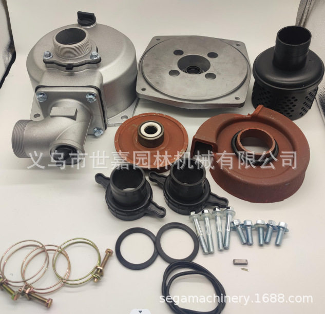 汽油柴油机水泵配件2寸高扬程3寸自吸水泵体高压铝泵拖泵总成泵头