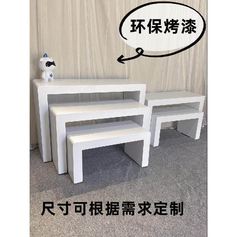 烤漆展台展示台体验台服装店展示桌子中岛橱窗柜陈列台办公桌