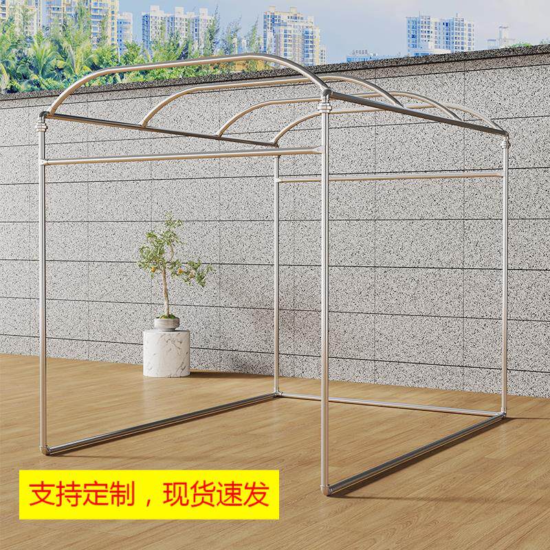 镀锌钢管拱形室外防风防锈落地棚架花架爬藤葡萄架晾衣遮阳遮雨棚