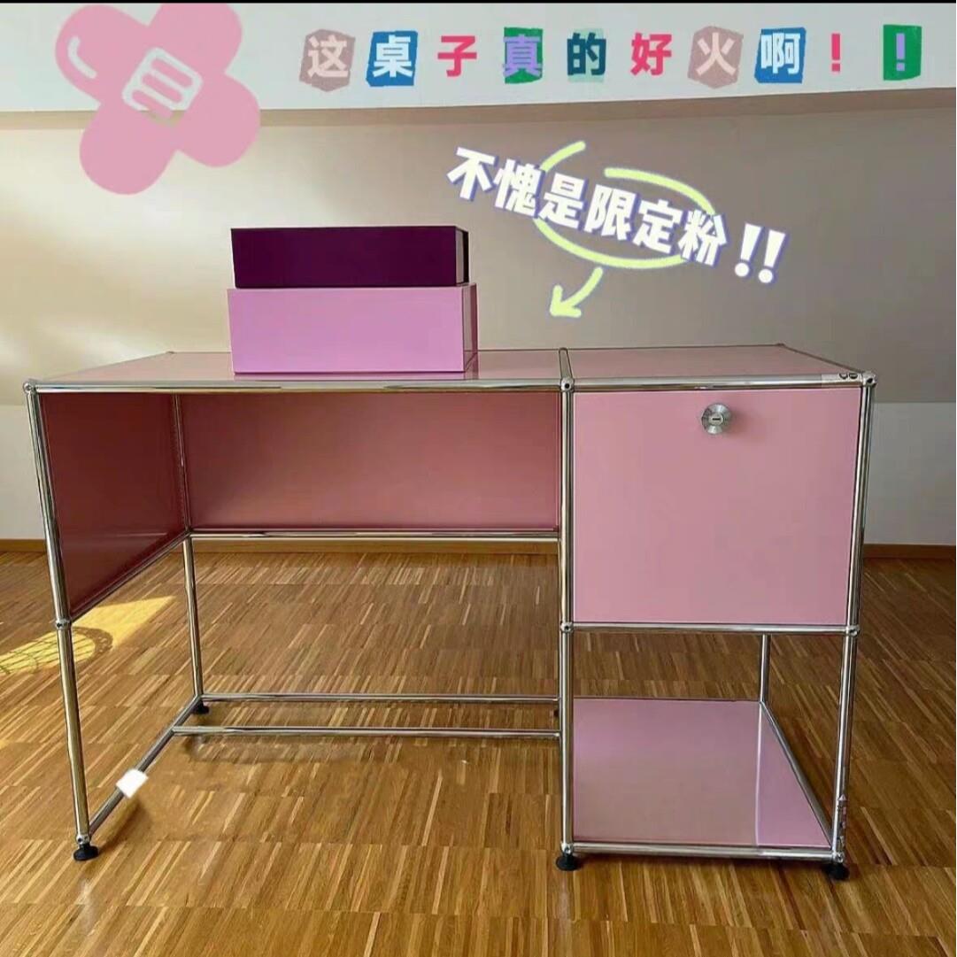 中古不锈钢梳妆台床头柜卧室床头迷你收纳柜简约模块收纳小边柜