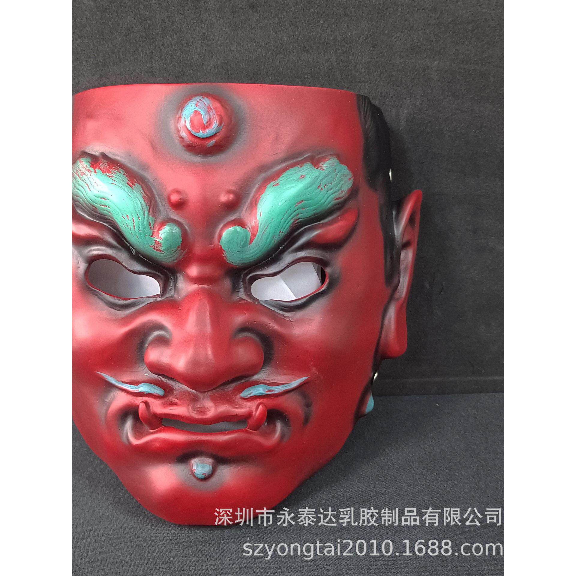 脸盔甲国王面具万圣节恐怖古代武士影视游戏周边道具盔甲乳胶面具