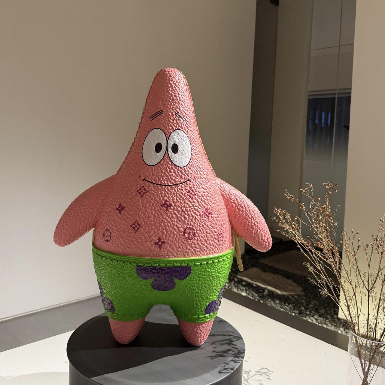 网红潮玩胖星仔可爱海星存钱罐轻奢客厅玄关装饰品家居落地大摆件