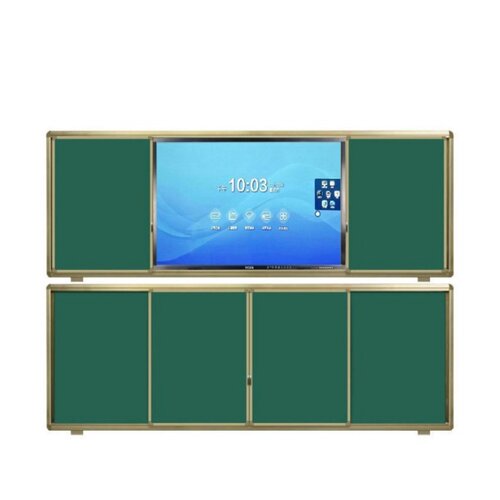 学校推拉黑板教学书写黑板左右移动推拉绿板教室绿板白板1.3乘4米