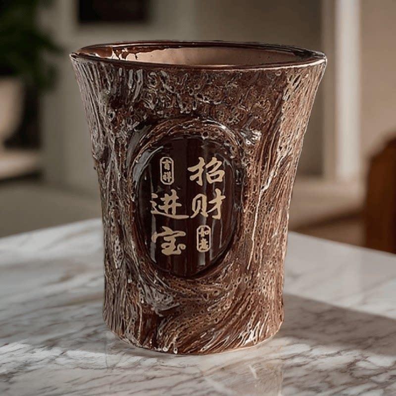 2026新款招财进宝大口径清仓捡漏大号花瓶陶瓷种花盆简约大花盆