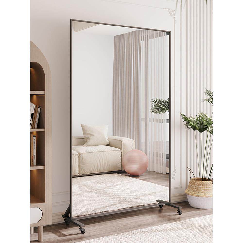 可移动舞蹈镜健身教室超大方形镜子瑜伽跳舞全身落地镜网红家用镜