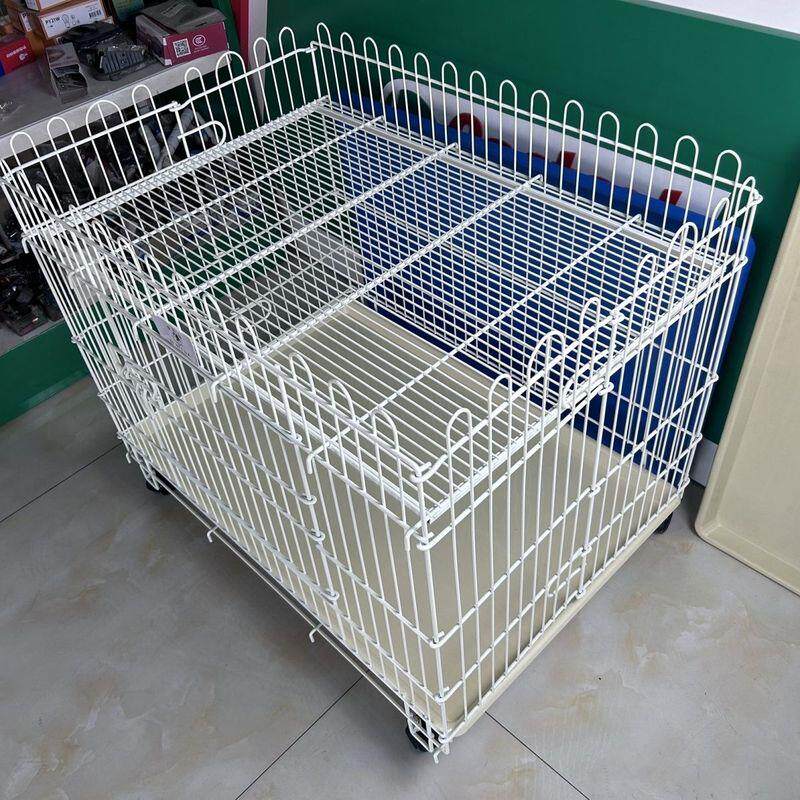 跑笼纳米宠物展示笼带轮子托盘猫狗围栏折叠加粗中小型犬狗笼清仓
