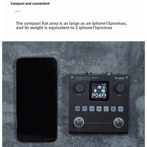 M-VAVE-BOX电吉他贝斯数字综合效果器手机内录电脑声卡IR箱体模拟