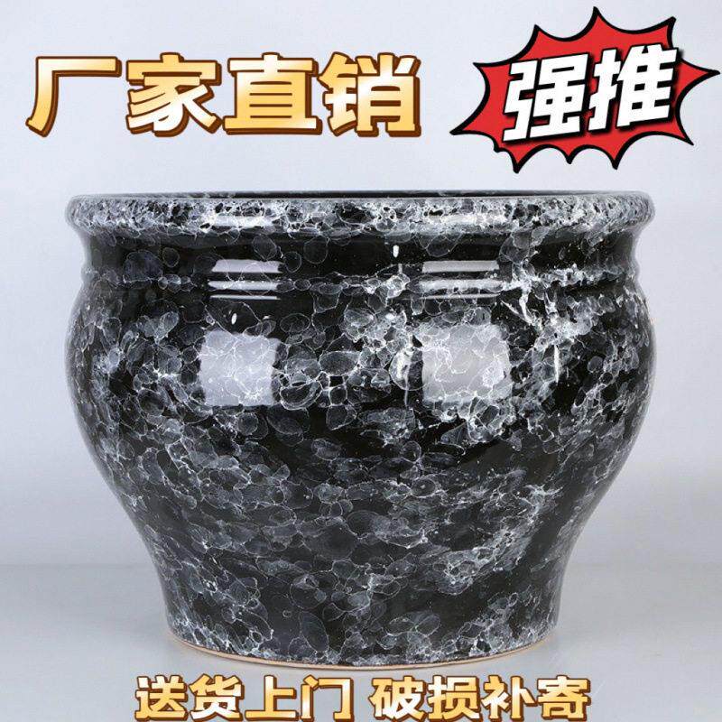 发财树花盆陶瓷创意大号清仓特大号种树个性客厅落地大口径花缸高