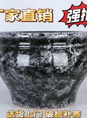 发财树花盆陶瓷创意大号清仓特大号种树个性客厅落地大口径花缸高