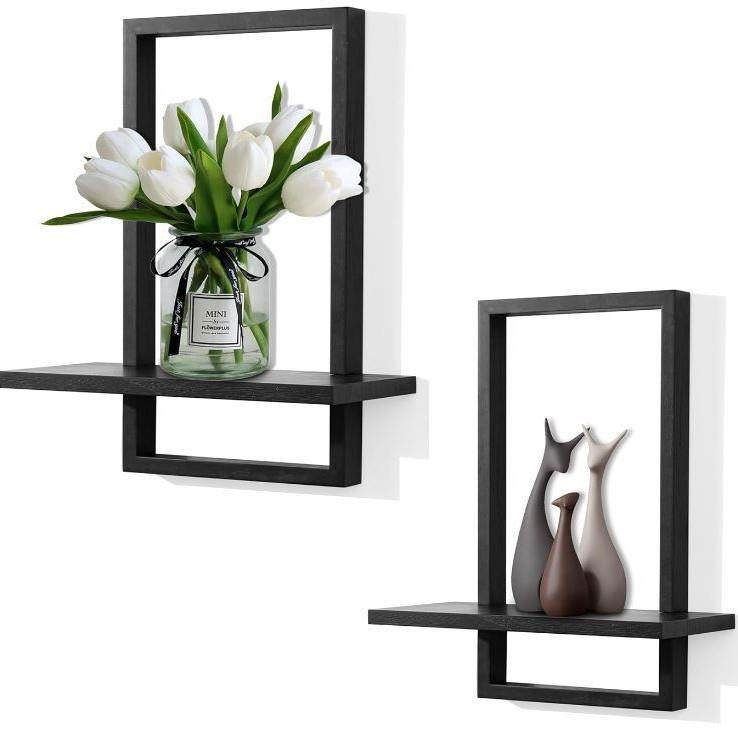 北欧创意墙上置物木制花盆架钉墙书架客厅墙面装饰架壁挂展示架潮,收纳整理,书桌收纳置物架,淘宝优惠券,粉丝福利购,淘宝优惠卷