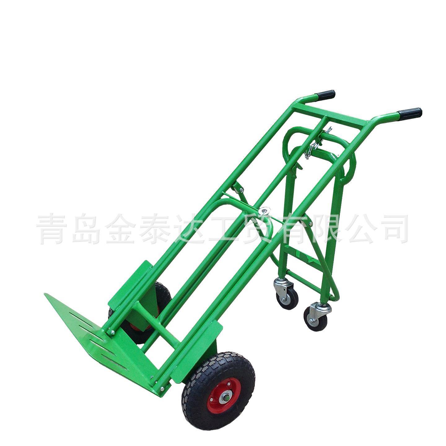 折叠手推车大载重货仓车三合一推车四轮搬运车HT1824