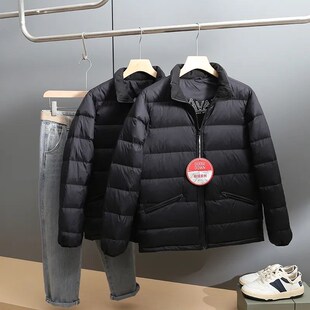 秋冬男立领90绒防风保暖羽绒服 600蓬松度 抗寒鹅绒服 可收纳