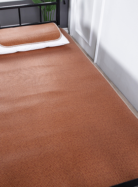 凉席藤席80cm床三件套单人学生宿舍席子冬夏两R用冰丝席家用草席