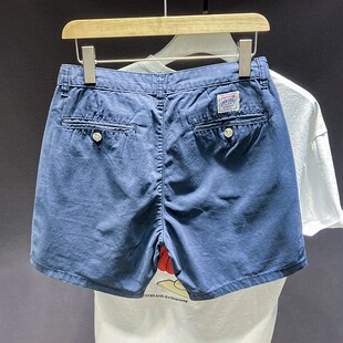 短裤 合体休闲四分裤 男士 薄款 男潮牌 夏季 高品质感复古水洗纯棉工装