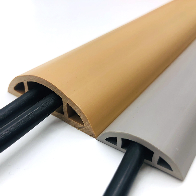 自粘式PVC软质地面走线槽电z线理槽贴地家用加厚防踩防滑遮缝美观