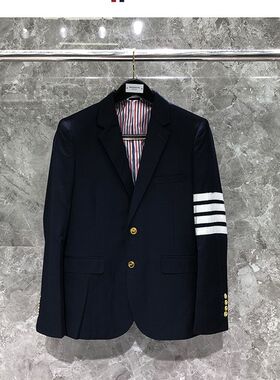 春秋男女情侣款四条杠tb西服长袖外套休闲修身时尚白领休闲上班服