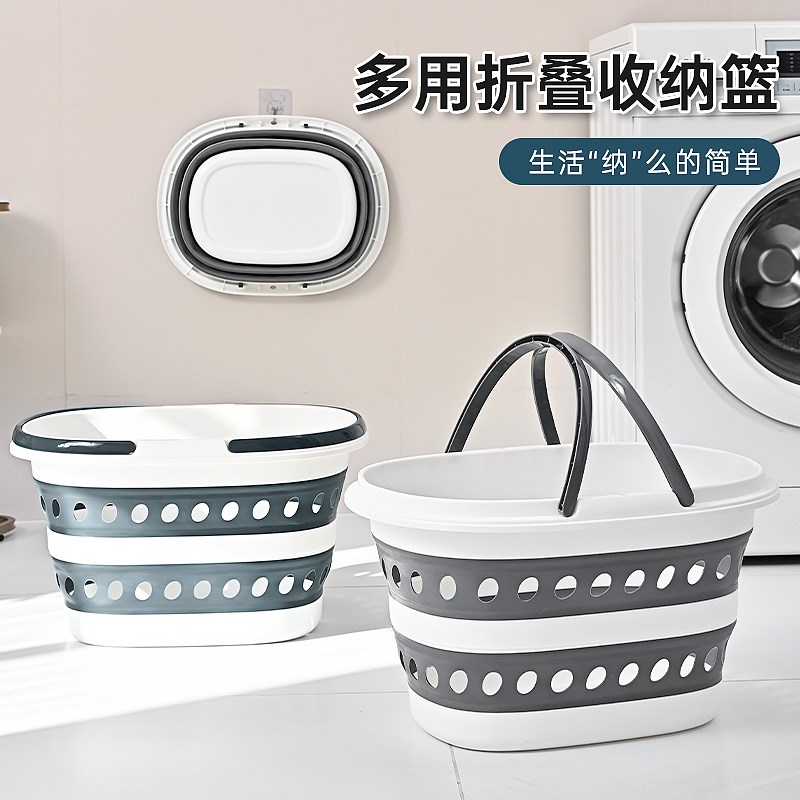 脏衣篓可折叠家用洗衣篮卫生间洗澡分区放脏衣服收纳筐桶浴室神器