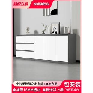 木质文件柜矮柜抽屉式小边柜办公室收纳置物柜打印机底座储物柜子