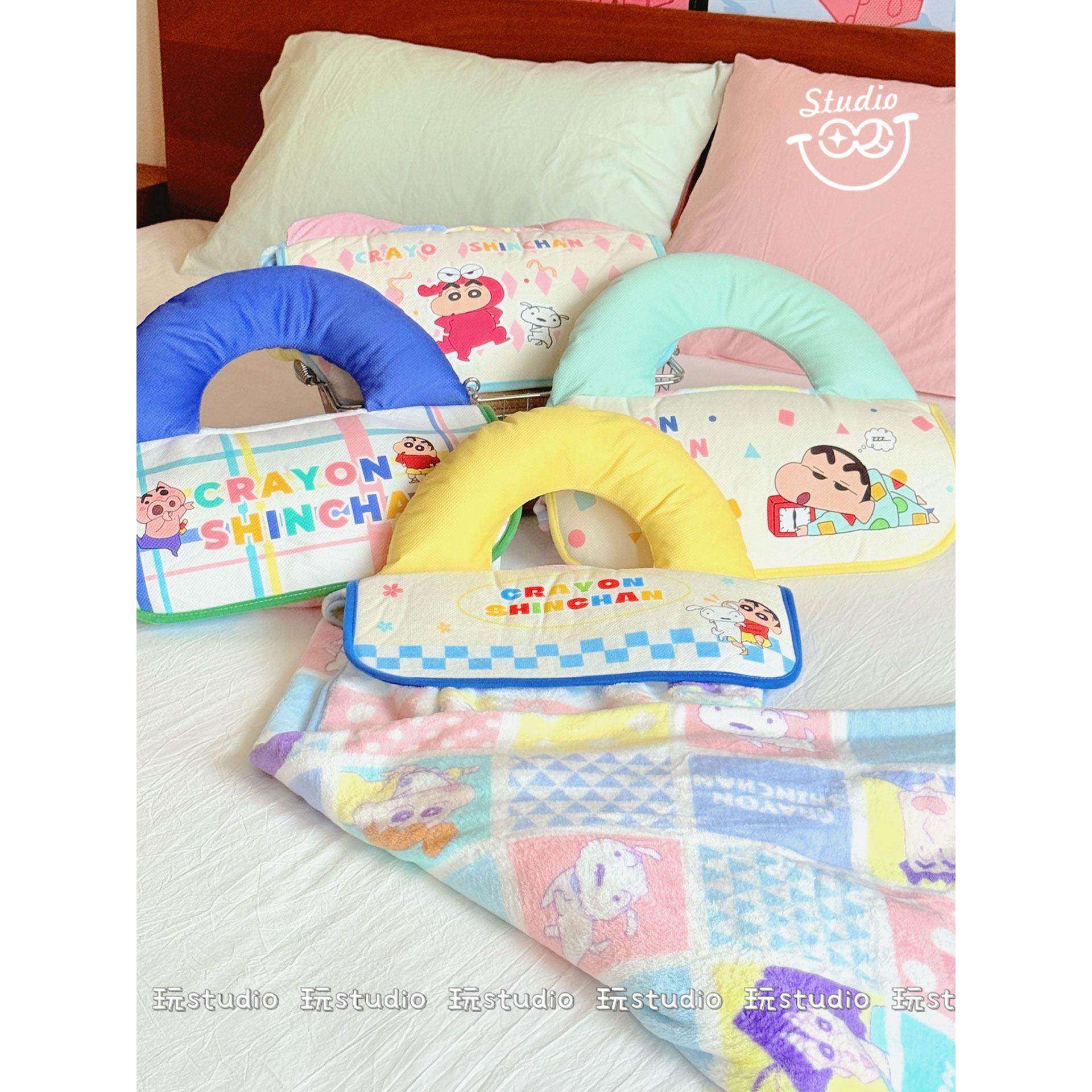 可爱蜡笔小新抱枕被子二合一办公室两用午睡枕头空调毯子车载靠枕
