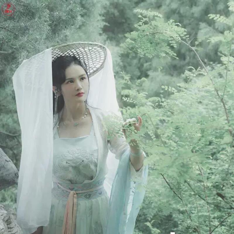 古风斗笠带纱cosplay帽古装汉服仙帷帽男侠客斗笠照相馆幕篱防晒