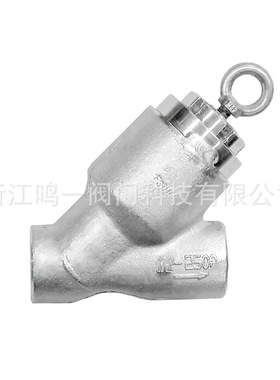 锻造不锈钢304高压Y型过滤器自密封压力自紧式升降式止回阀2500LB