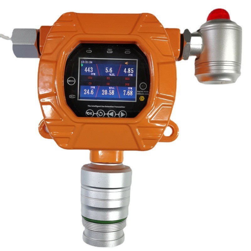 隧道固定式二氧化硫一氧化碳甲烷氧气二氧化碳五合一气体检测仪