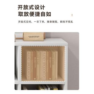 书架置物架落地柜家用储纳物柜多层组合收柜023511八格书柜简子易