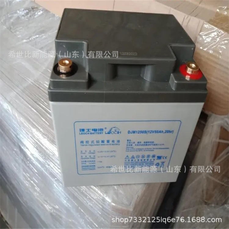 理士12V50AH铅酸蓄电池DJM1250S阀控式太阳能、风能发电储能系统