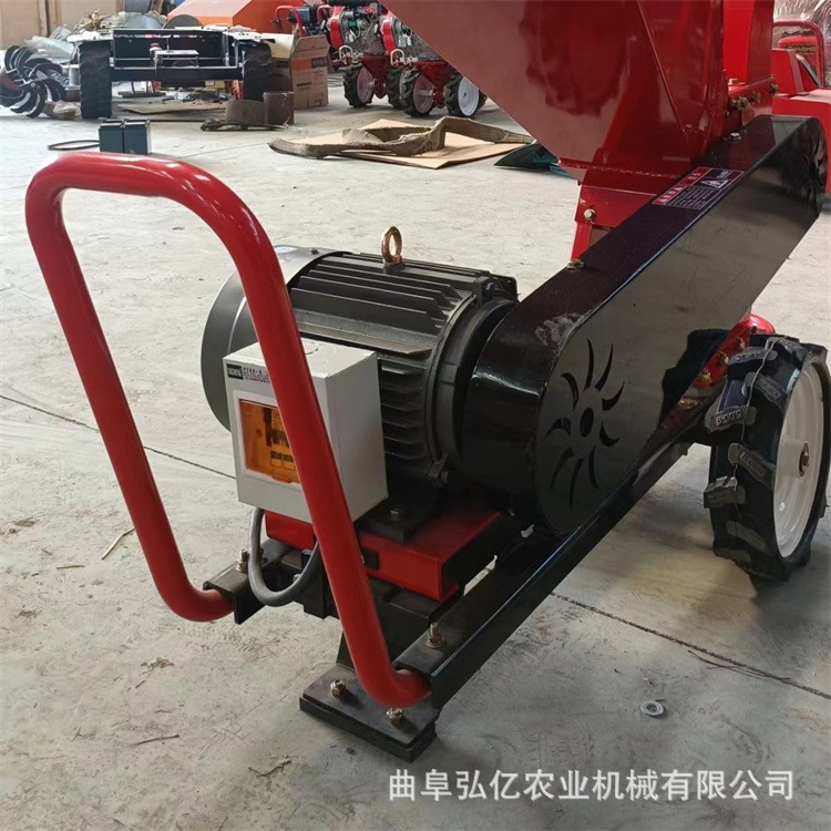 碎枝机粉碎机 家用果园碎枝机 绿化园林藤条荒木打碎机小型碎木