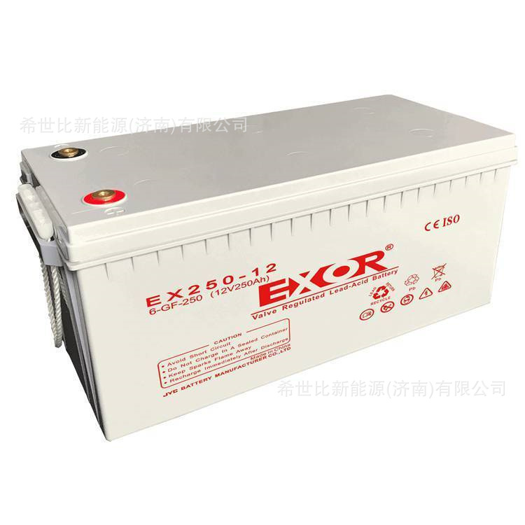 EXOR埃索蓄电池6-FM-250电力供应/工业12V250AH机房通信站
