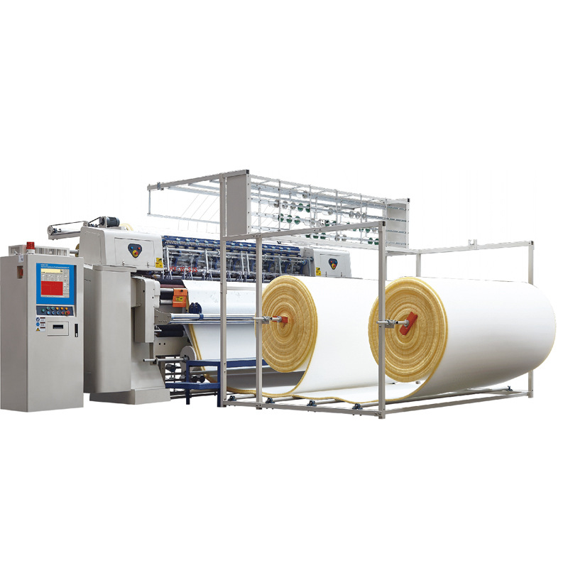 喜登堡床垫边布缝制设备工业床垫高速电脑无梭多针绗缝机HY-W-SJS