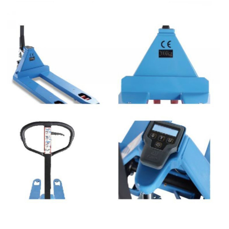 电子称重液压搬运车2吨2.5 3吨 称重式手动液压叉车搬运车 称重型