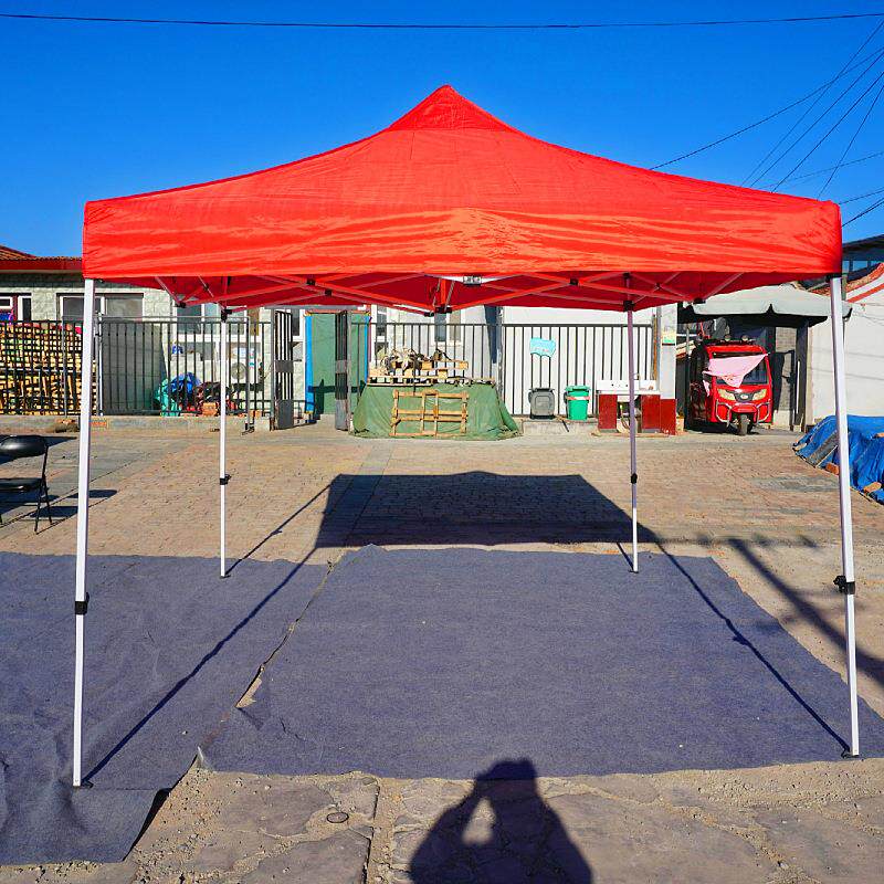 户外遮雨棚户外广告帐篷遮阳棚折叠防疫帐篷摆摊四脚伞伸缩停车棚