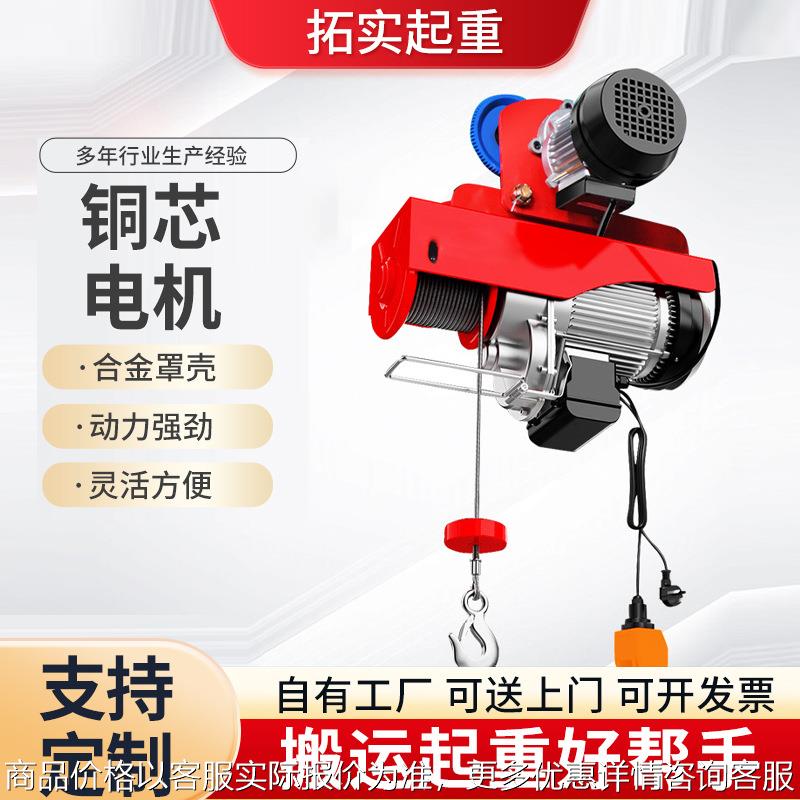 电动葫芦220V带跑车0.5吨1龙门架吊机家用小型提升机升降起重机