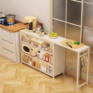 厨房落地式 搁板扩展板多功能收纳蔬菜切菜台微波炉收纳家庭用餐侧
