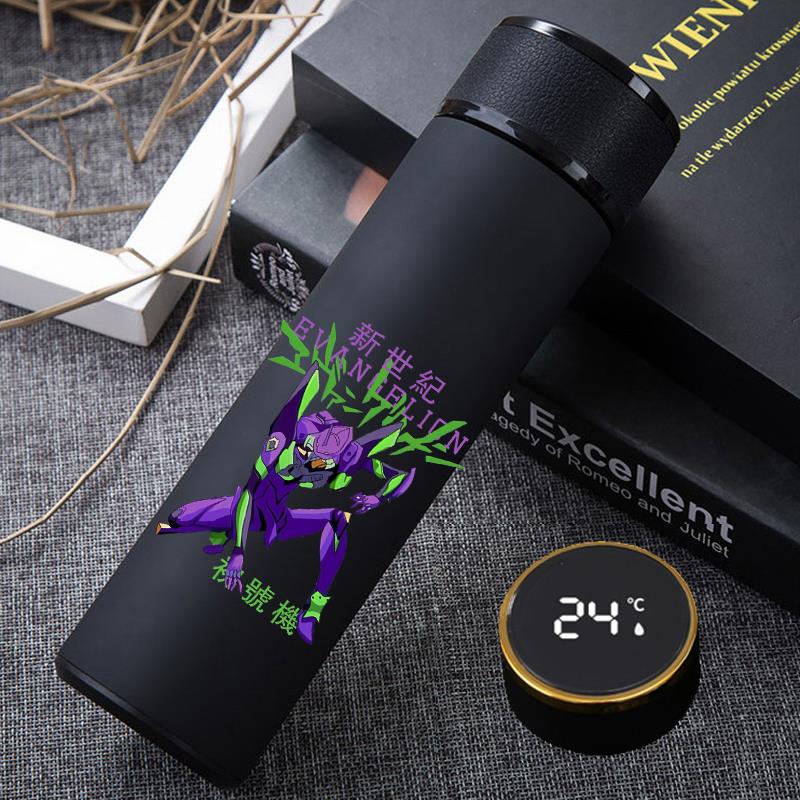 高颜值福音战 士初号机水杯EVA316保温杯智能杯子儿童男学生水壶