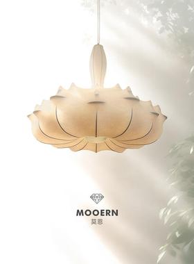 意大利设计师Zeppelin飞艇蚕丝吊灯诧寂风客厅灯轻法式主卧室灯具