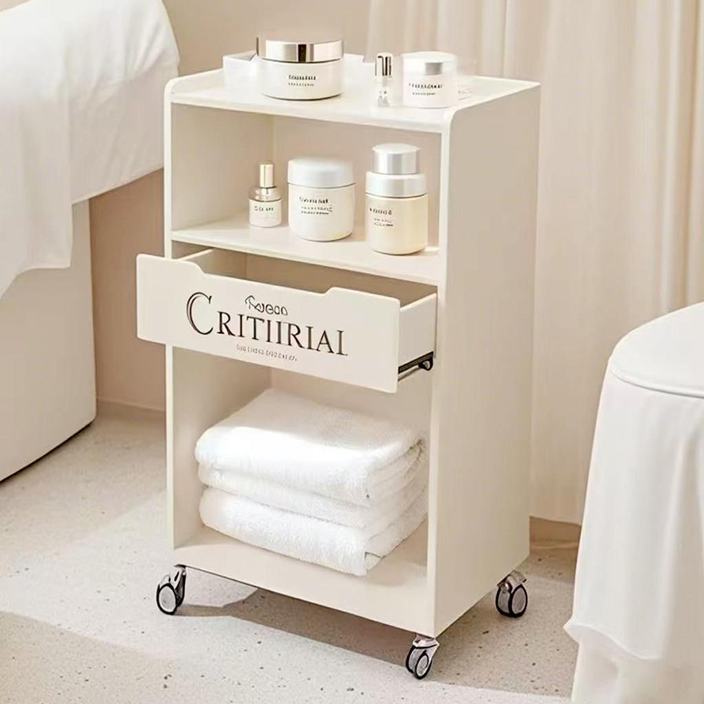 美容院小推车化妆品收纳置物架美容美甲专用多功能可移动工具小车